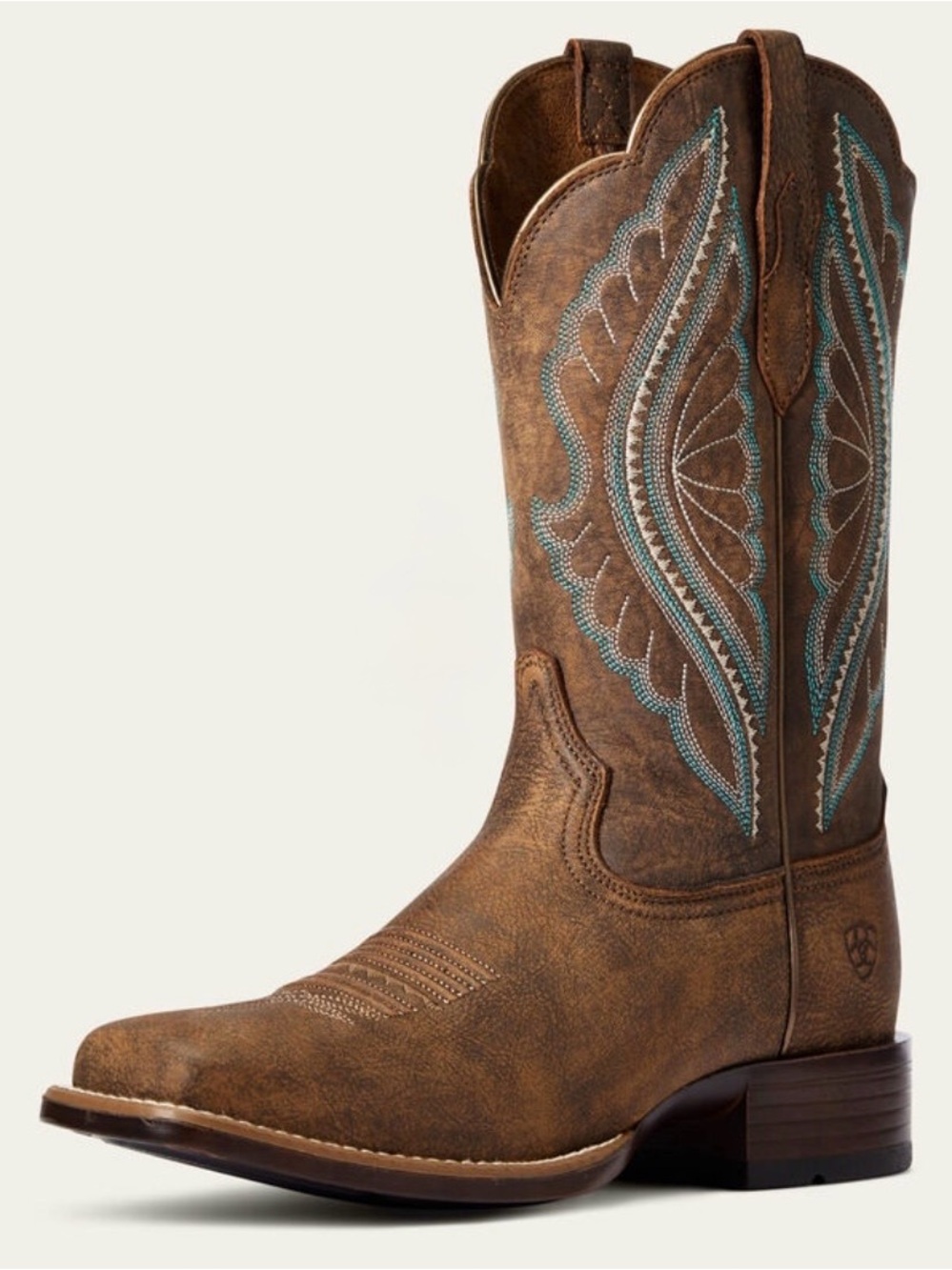 Ariat Primetime Boots Women’s Size 8 Tack Room Brown Leather Square Toe Western